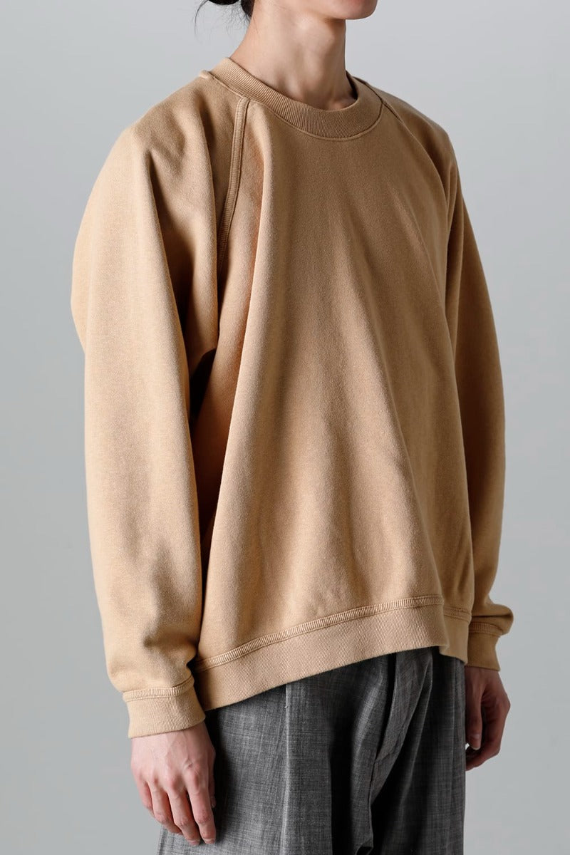 CREW NECK SWEAT YELLOW BEIGE