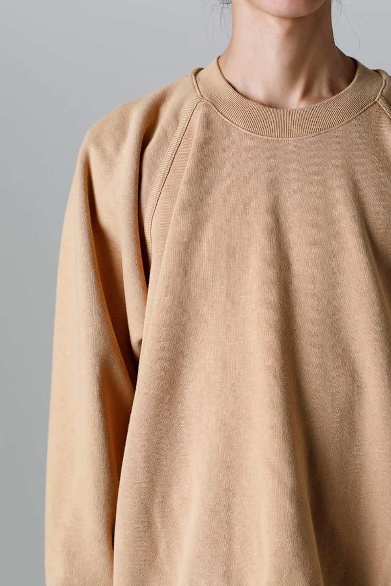 CREW NECK SWEAT YELLOW BEIGE