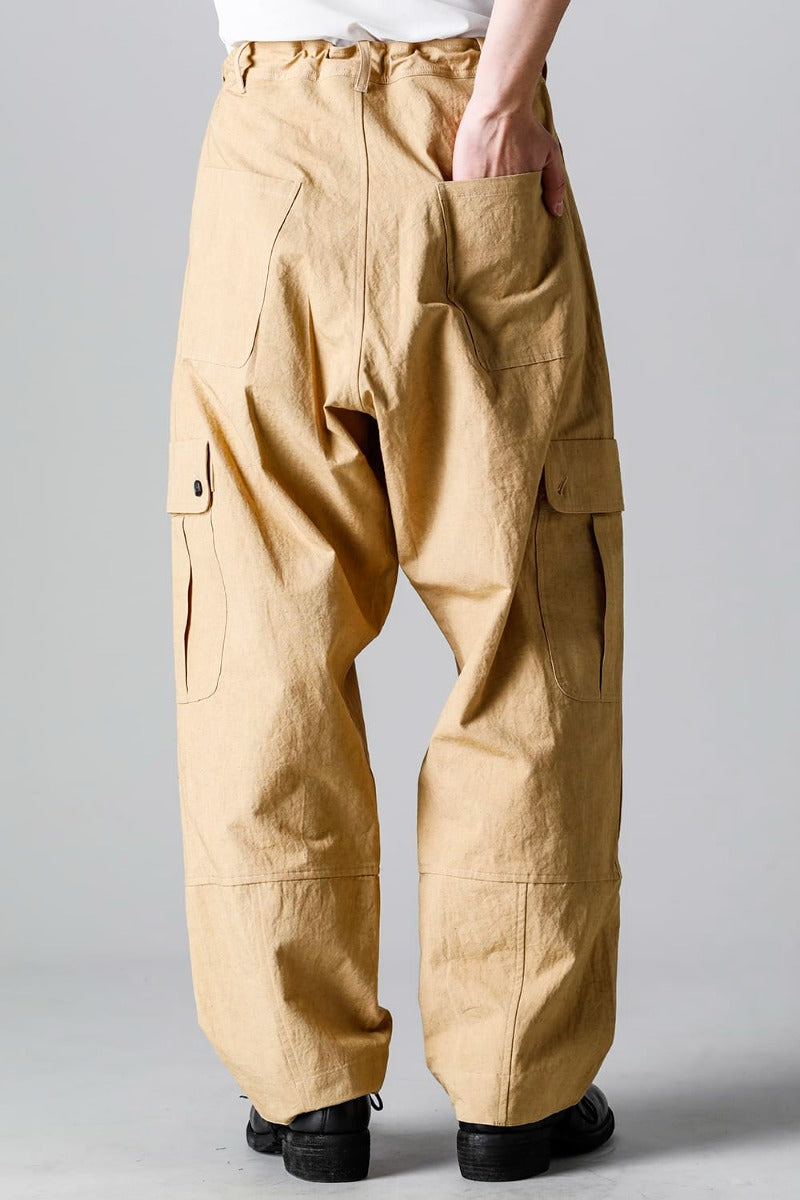 CARGO TROUSERS MUSTARD Fine Canvas