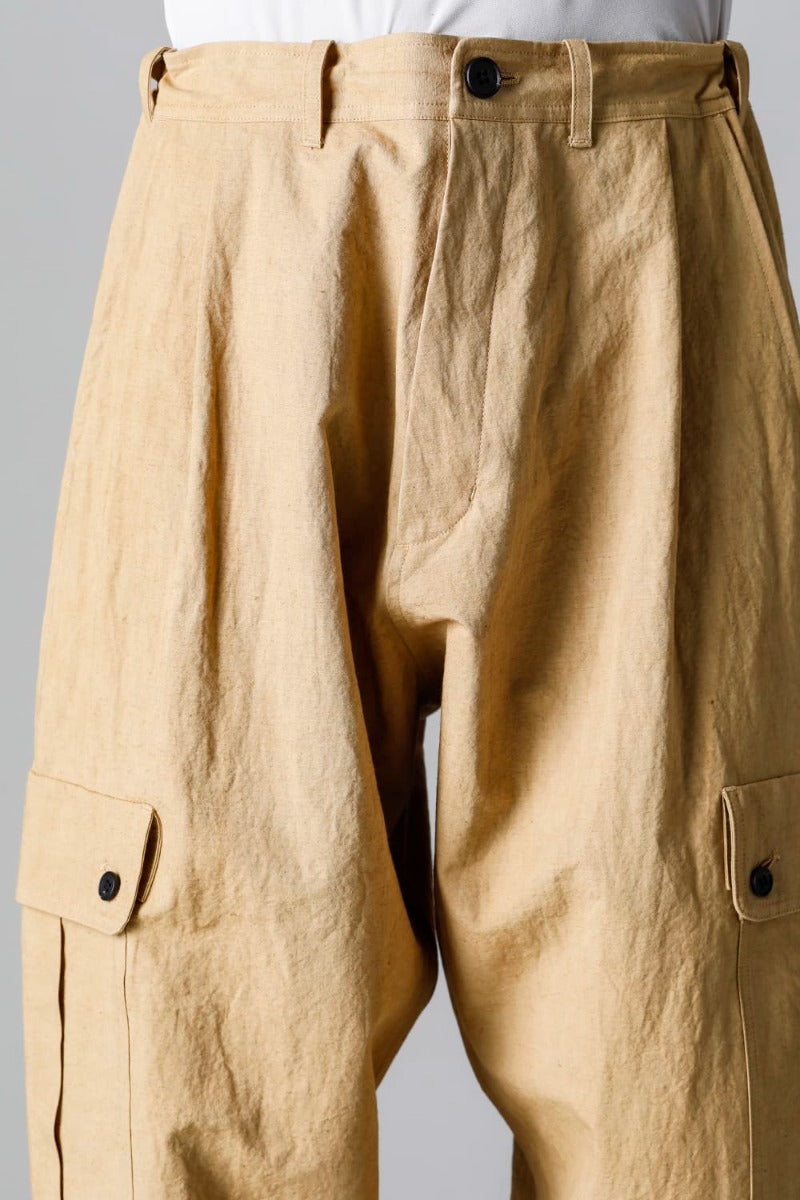 CARGO TROUSERS MUSTARD Fine Canvas