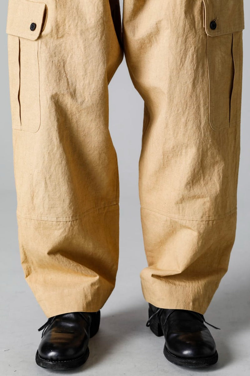 CARGO TROUSERS MUSTARD Fine Canvas