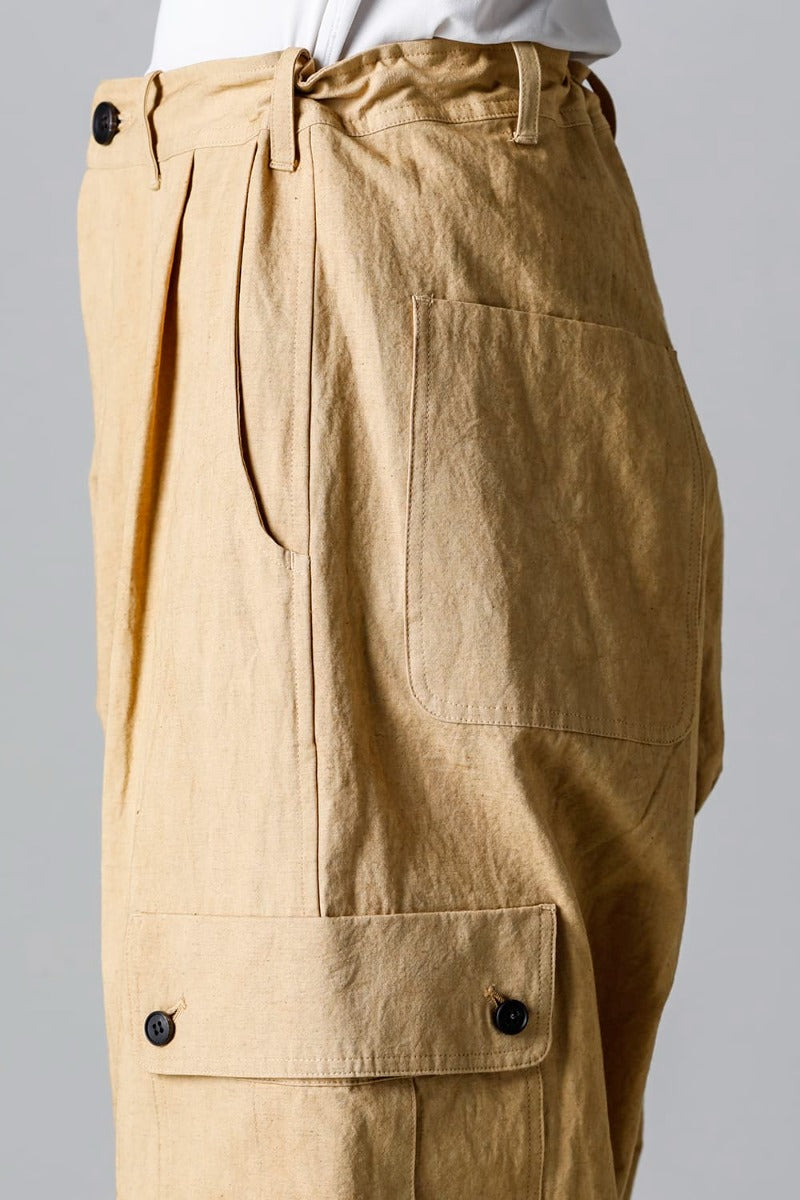 CARGO TROUSERS MUSTARD Fine Canvas