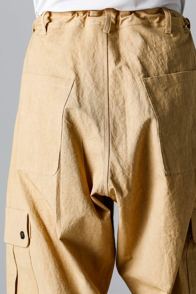 CARGO TROUSERS MUSTARD Fine Canvas