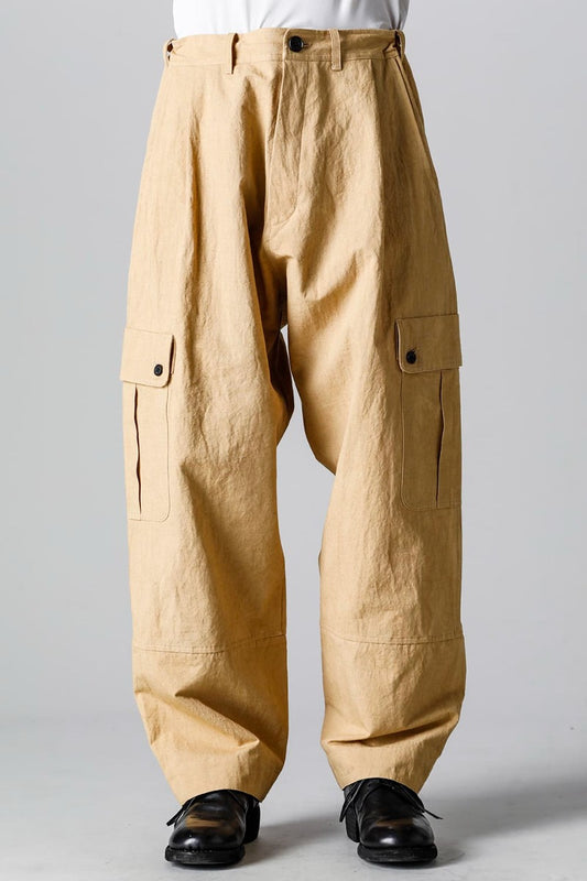 CARGO TROUSERS MUSTARD Fine Canvas