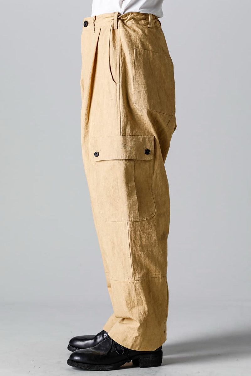 CARGO TROUSERS MUSTARD Fine Canvas