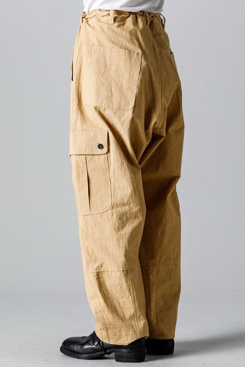 CARGO TROUSERS MUSTARD Fine Canvas