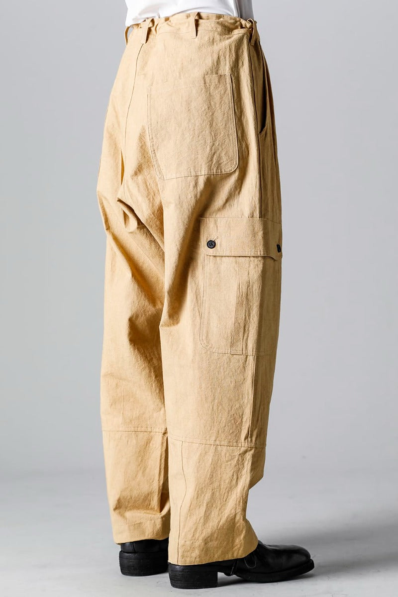 CARGO TROUSERS MUSTARD Fine Canvas