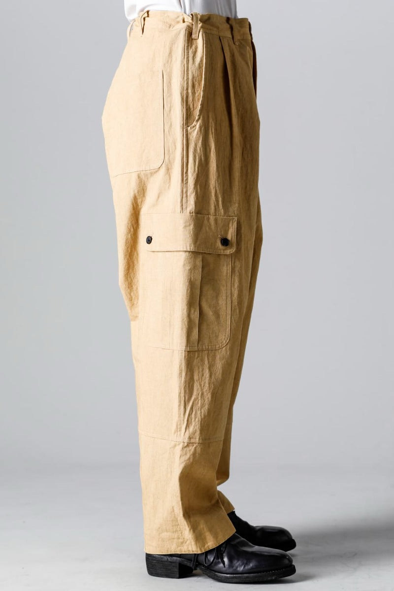 CARGO TROUSERS MUSTARD Fine Canvas