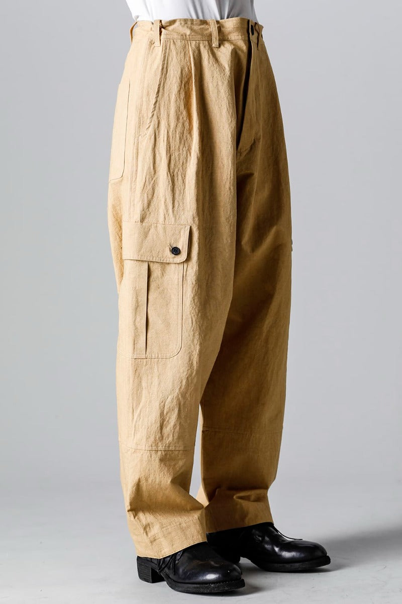 CARGO TROUSERS MUSTARD Fine Canvas