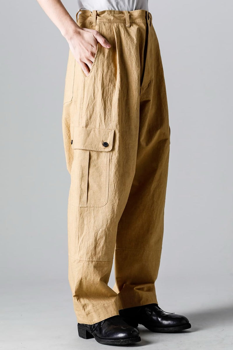 CARGO TROUSERS MUSTARD Fine Canvas