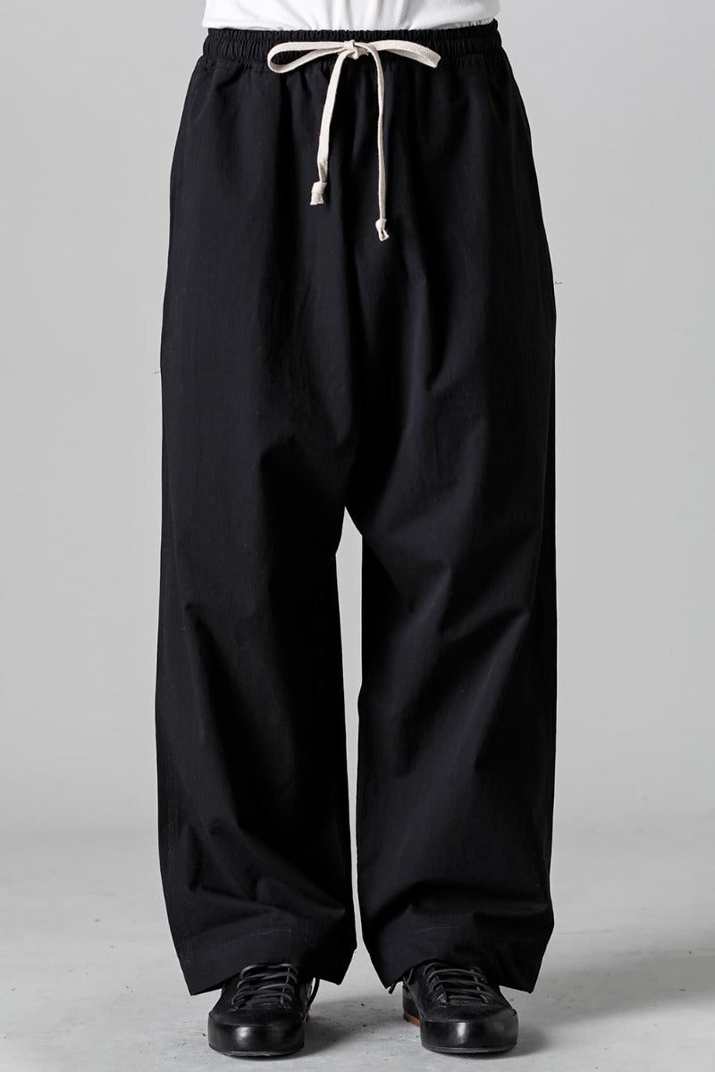 JOGGING TROUSERS Water-Repellent Dense Cloth BLACK
