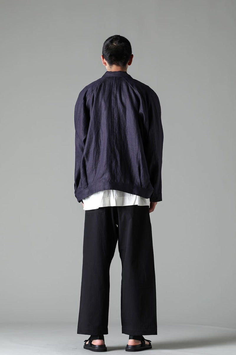 JOGGING TROUSERS Water-Repellent Dense Cloth BLACK