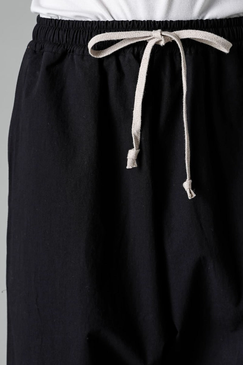 JOGGING TROUSERS Water-Repellent Dense Cloth BLACK