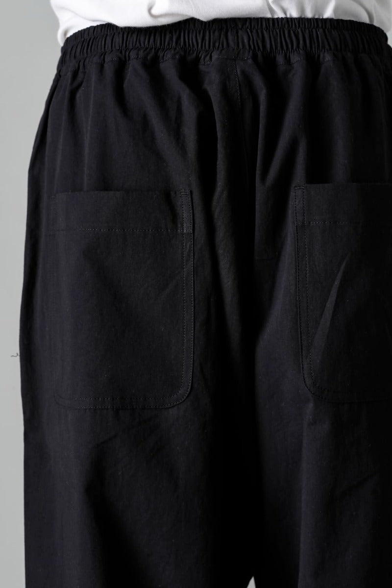 JOGGING TROUSERS Water-Repellent Dense Cloth BLACK