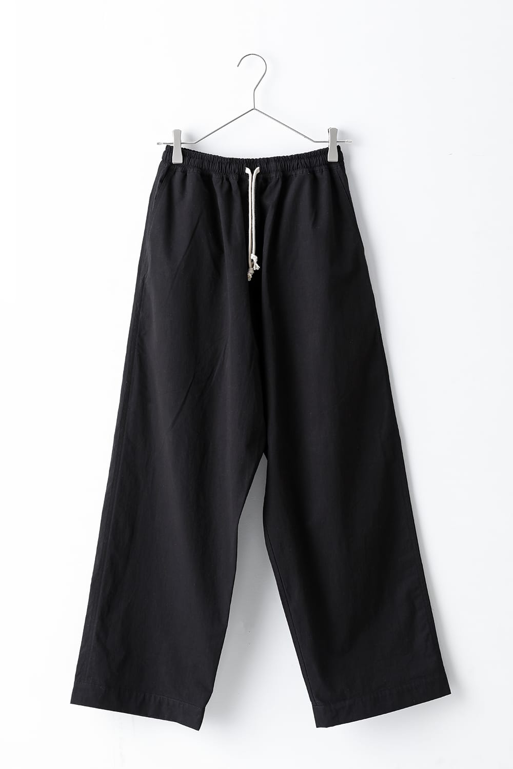 JOGGING TROUSERS Water-Repellent Dense Cloth BLACK