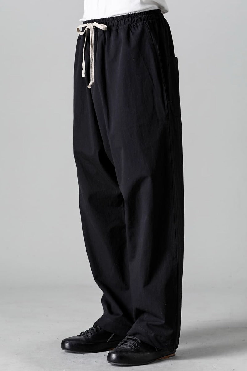 JOGGING TROUSERS Water-Repellent Dense Cloth BLACK