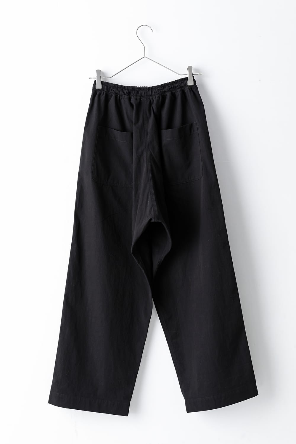 JOGGING TROUSERS Water-Repellent Dense Cloth BLACK