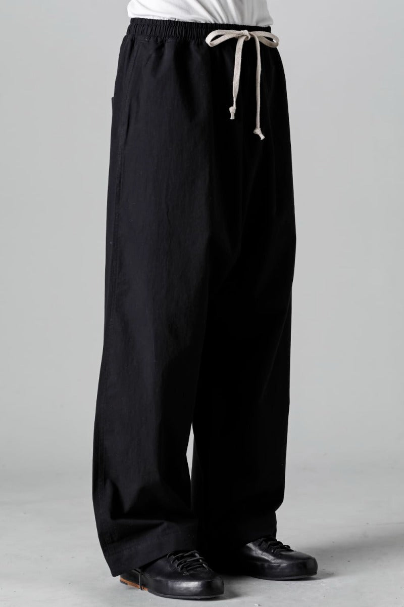 JOGGING TROUSERS Water-Repellent Dense Cloth BLACK