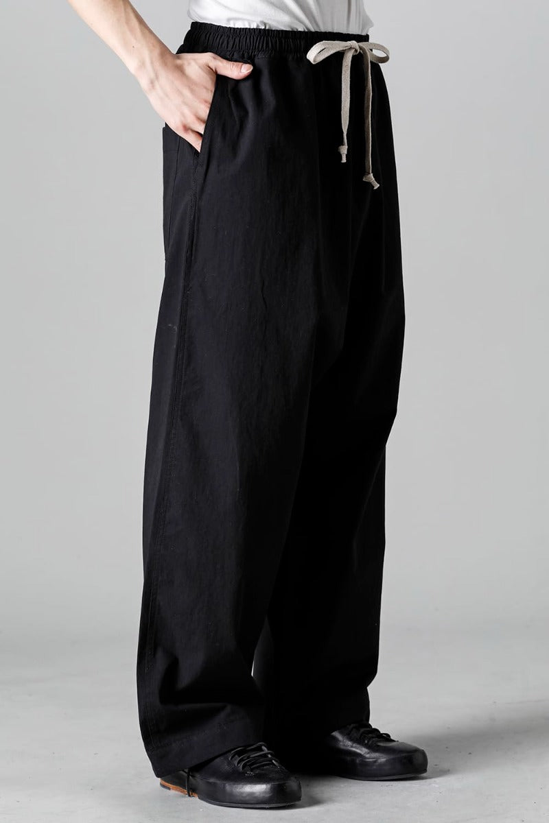JOGGING TROUSERS Water-Repellent Dense Cloth BLACK