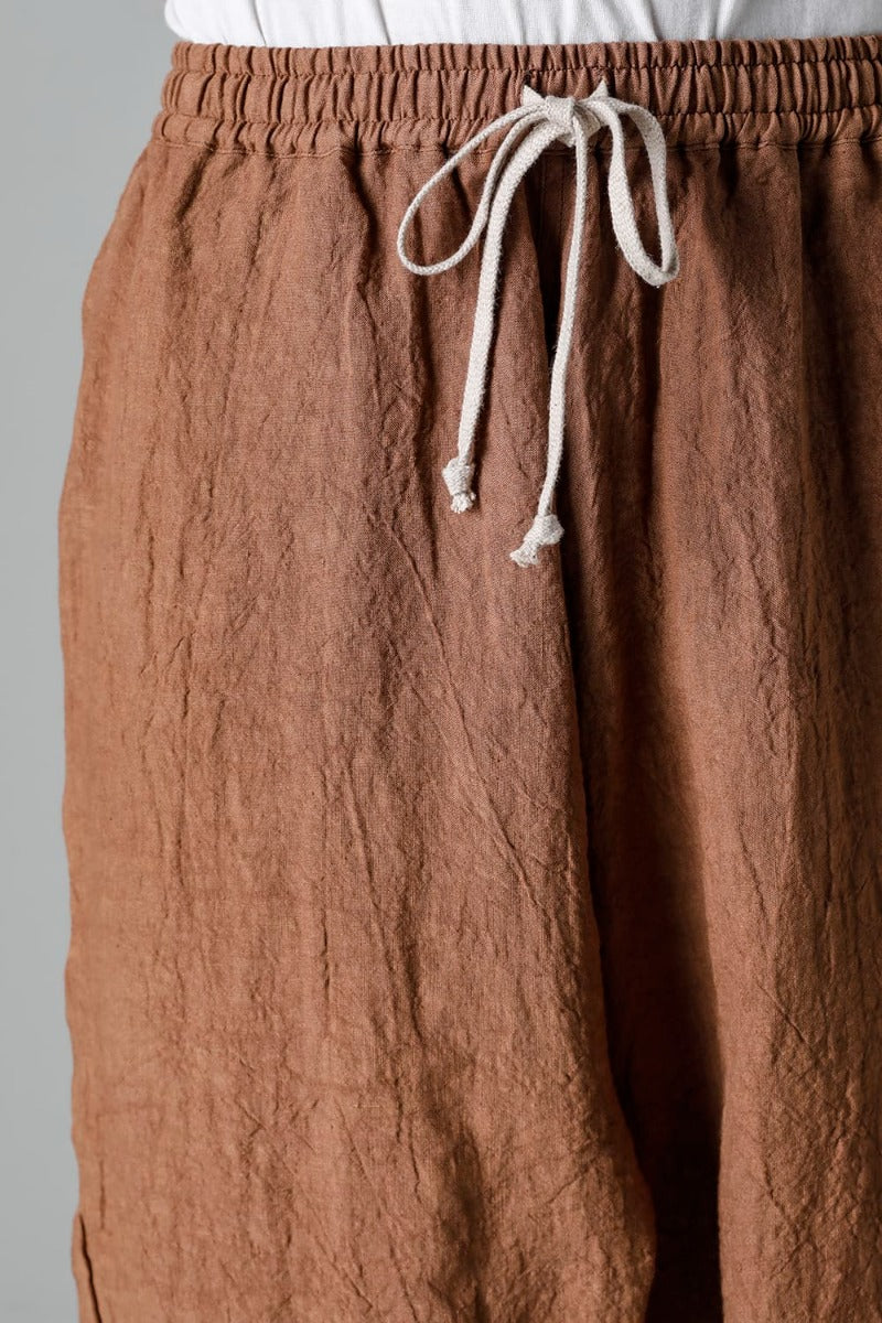 JOGGING TROUSERS KAKISHIBU DYED Flax Lawn