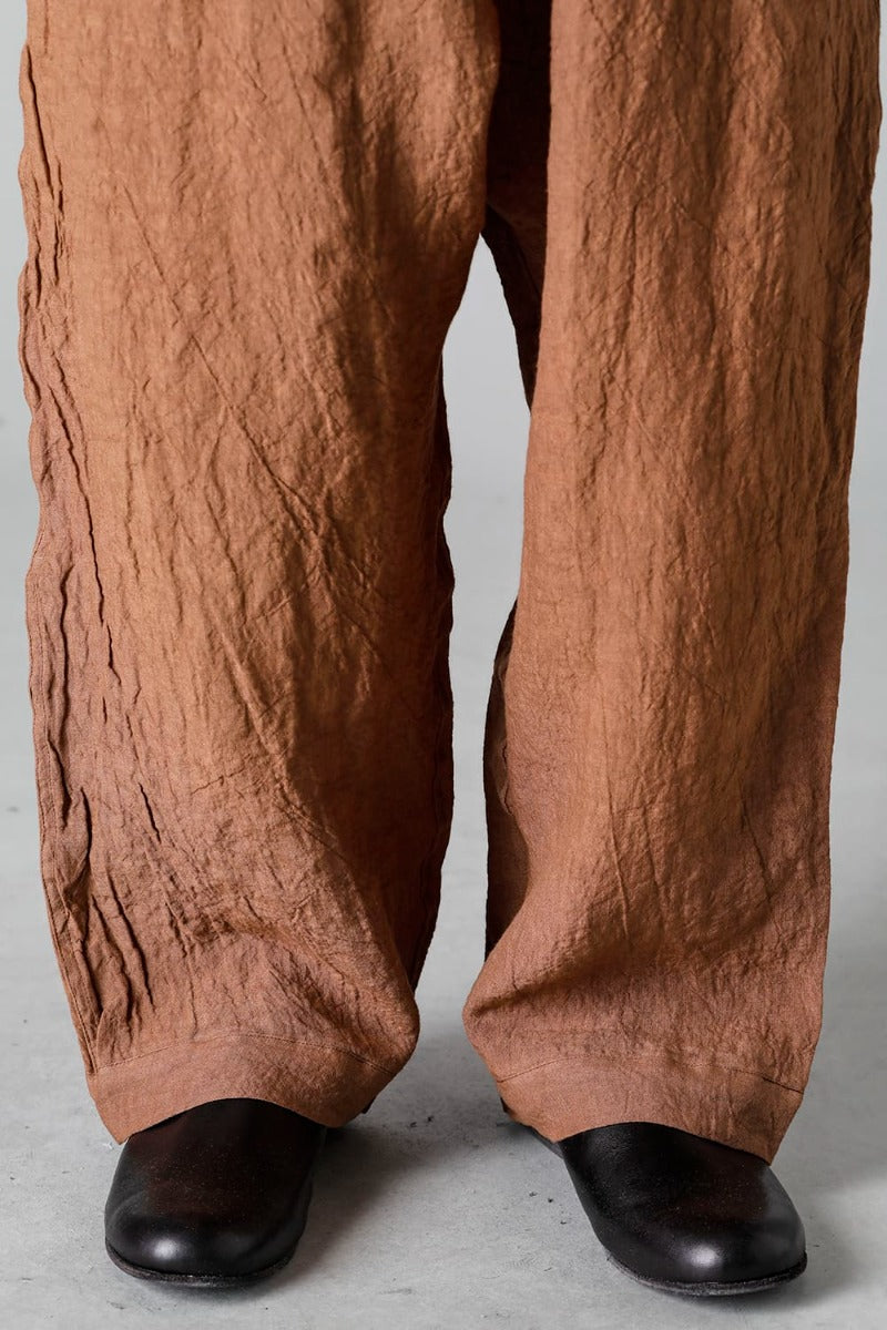 JOGGING TROUSERS KAKISHIBU DYED Flax Lawn