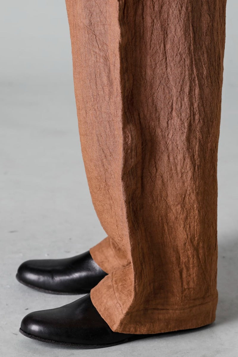 JOGGING TROUSERS KAKISHIBU DYED Flax Lawn