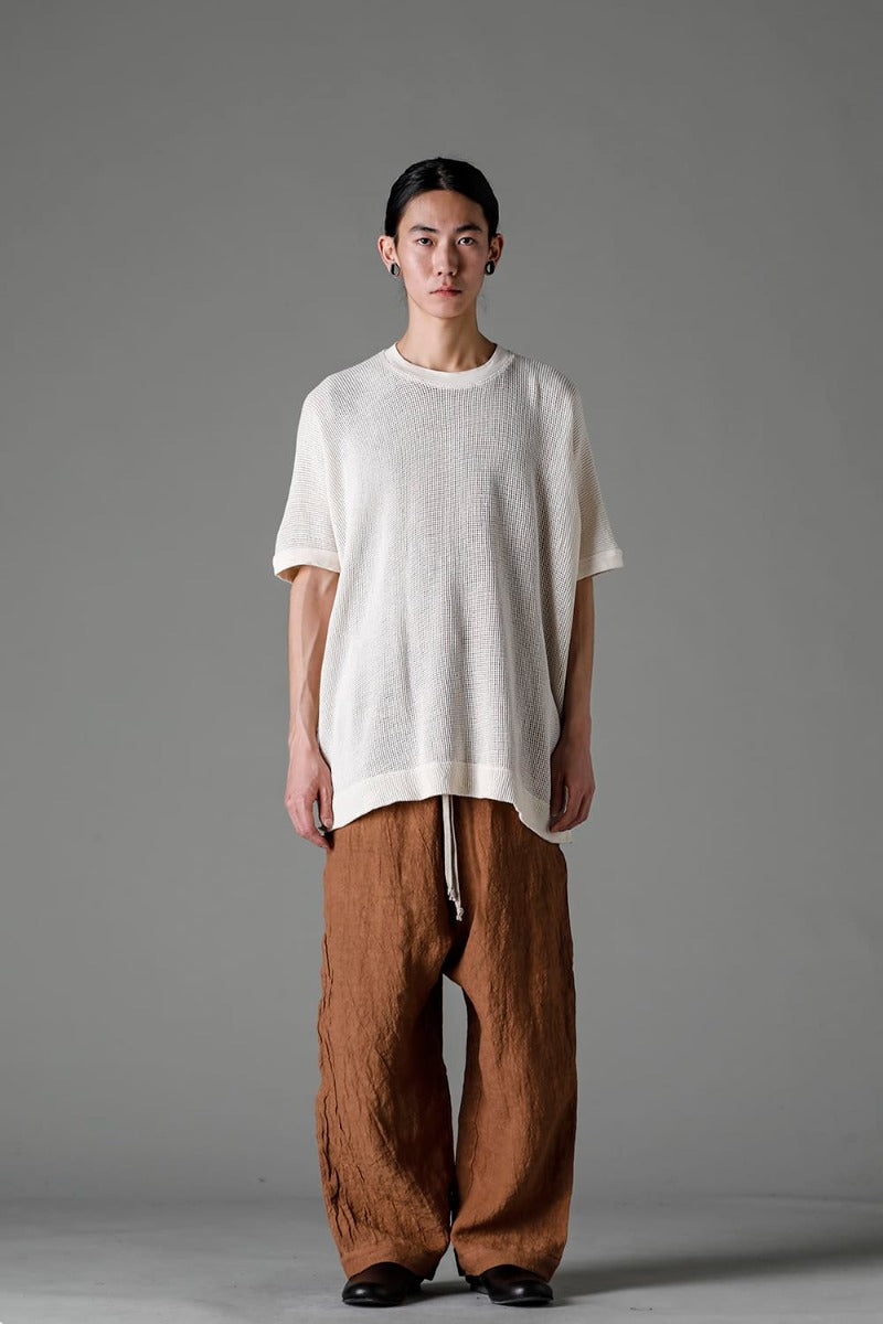 JOGGING TROUSERS KAKISHIBU DYED Flax Lawn