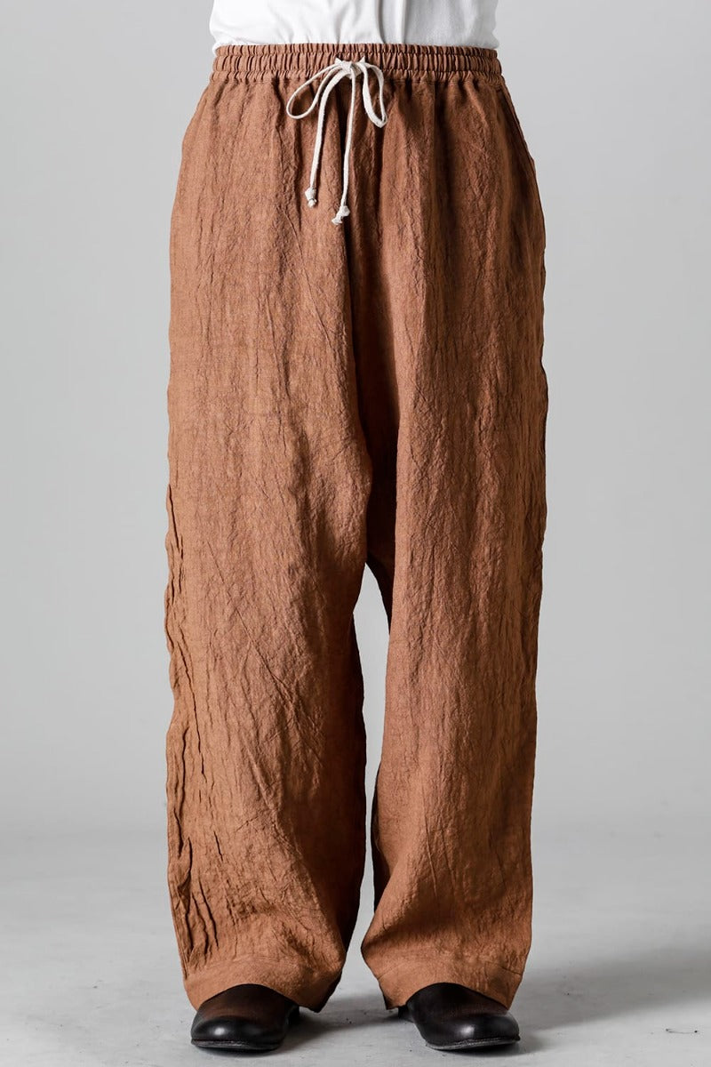 JOGGING TROUSERS KAKISHIBU DYED Flax Lawn