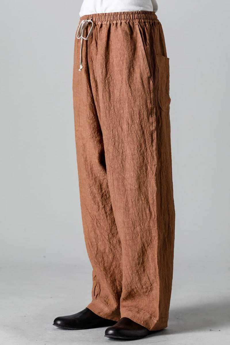 JOGGING TROUSERS KAKISHIBU DYED Flax Lawn