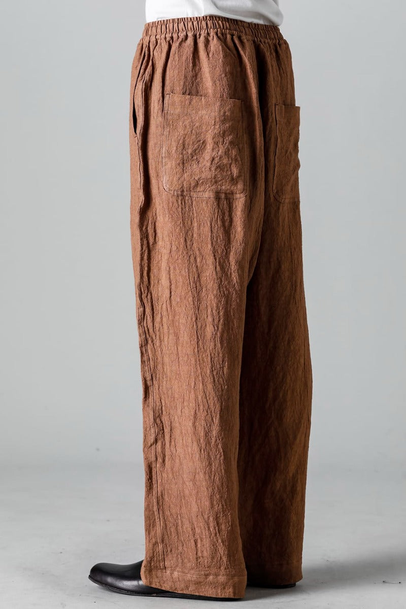 JOGGING TROUSERS KAKISHIBU DYED Flax Lawn