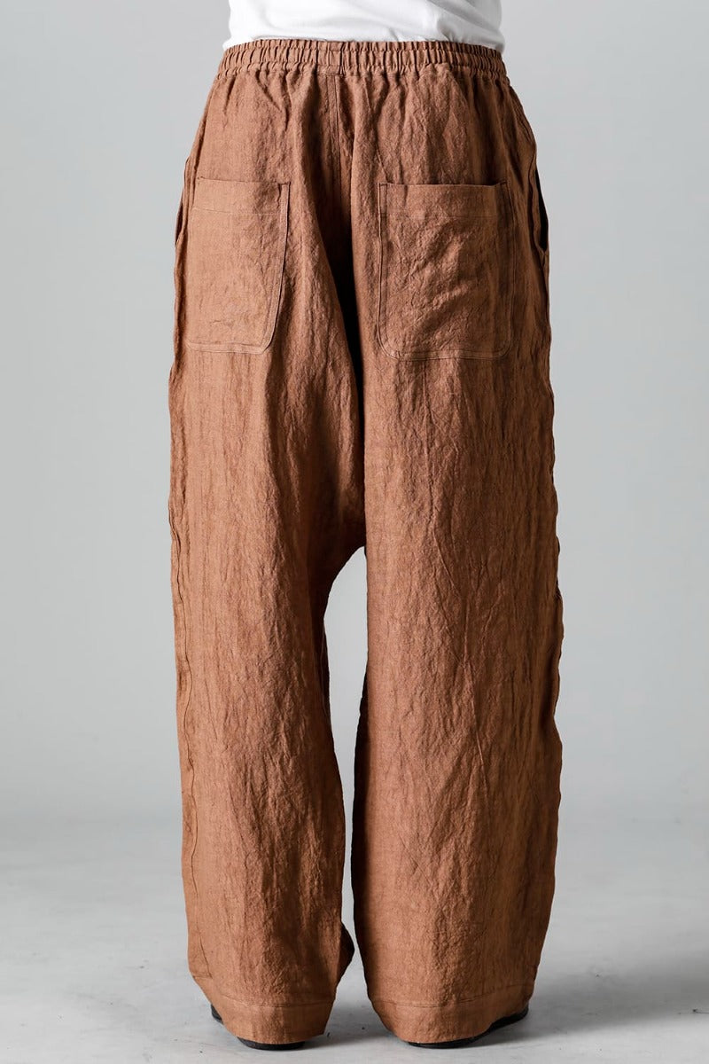JOGGING TROUSERS KAKISHIBU DYED Flax Lawn