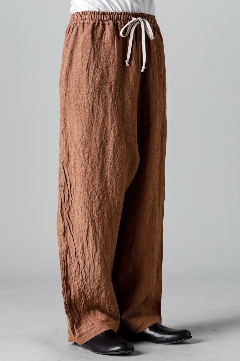 JOGGING TROUSERS KAKISHIBU DYED Flax Lawn