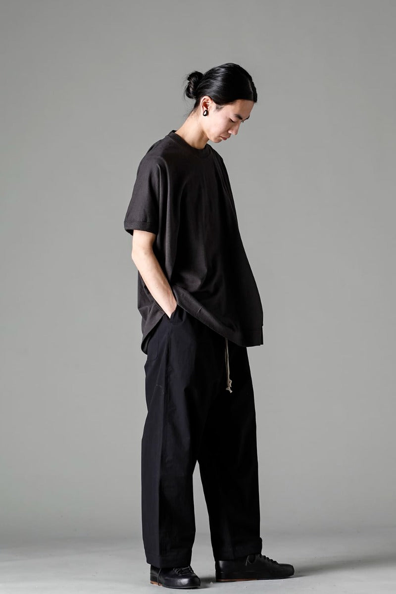 SS TEE Cotton Hemp Jersey BLACK