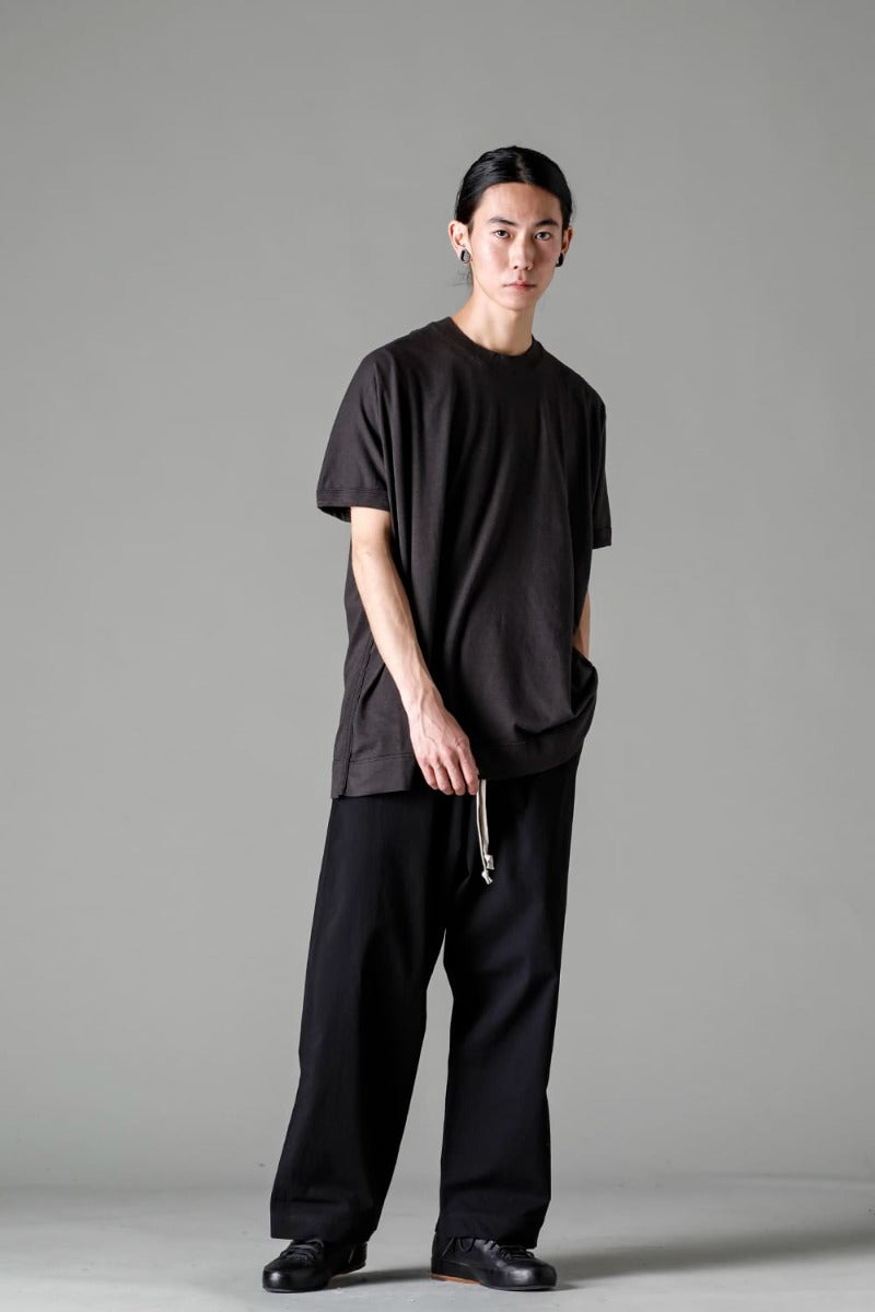 SS TEE Cotton Hemp Jersey BLACK