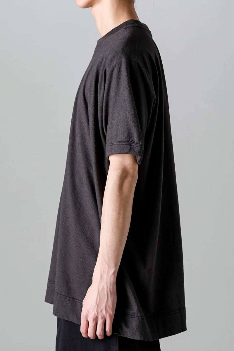 SS TEE Cotton Hemp Jersey BLACK