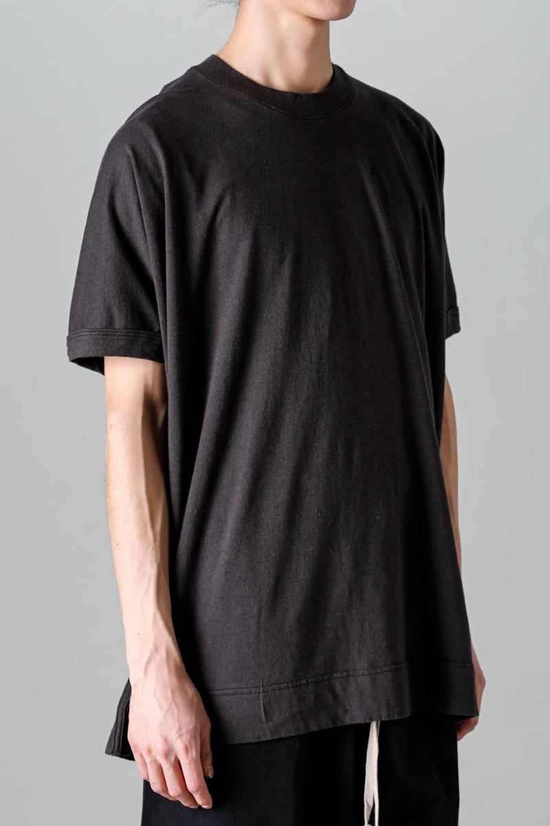 SS TEE Cotton Hemp Jersey BLACK