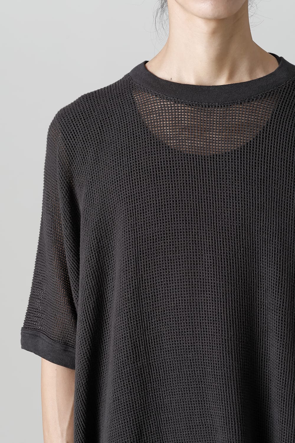 SS TEE Cotton Mesh BLACK