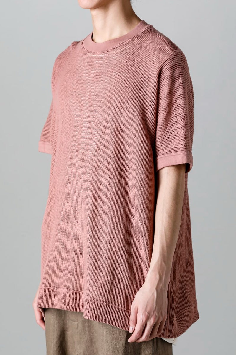 SS TEE Cotton Mesh OLD PINK