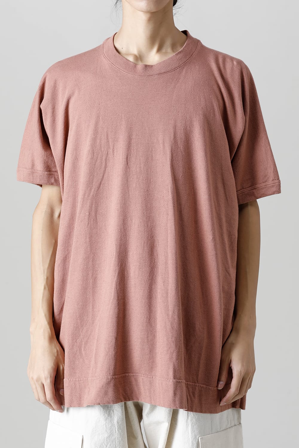 SS TEE Cotton Hemp Jersey OLD PINK