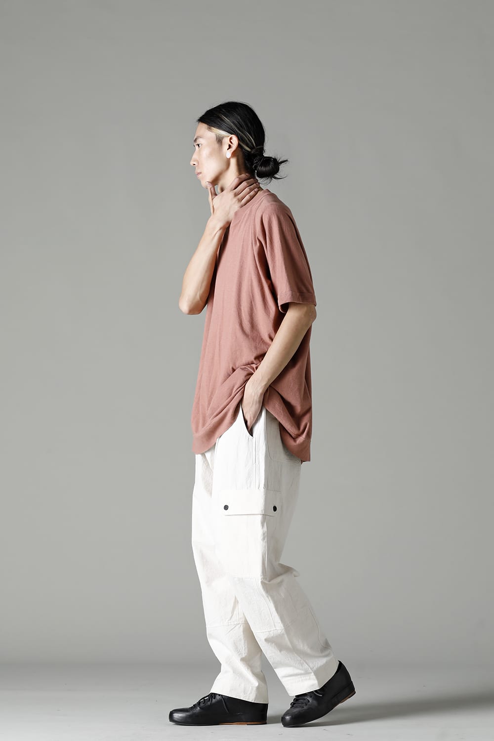 SS TEE Cotton Hemp Jersey OLD PINK