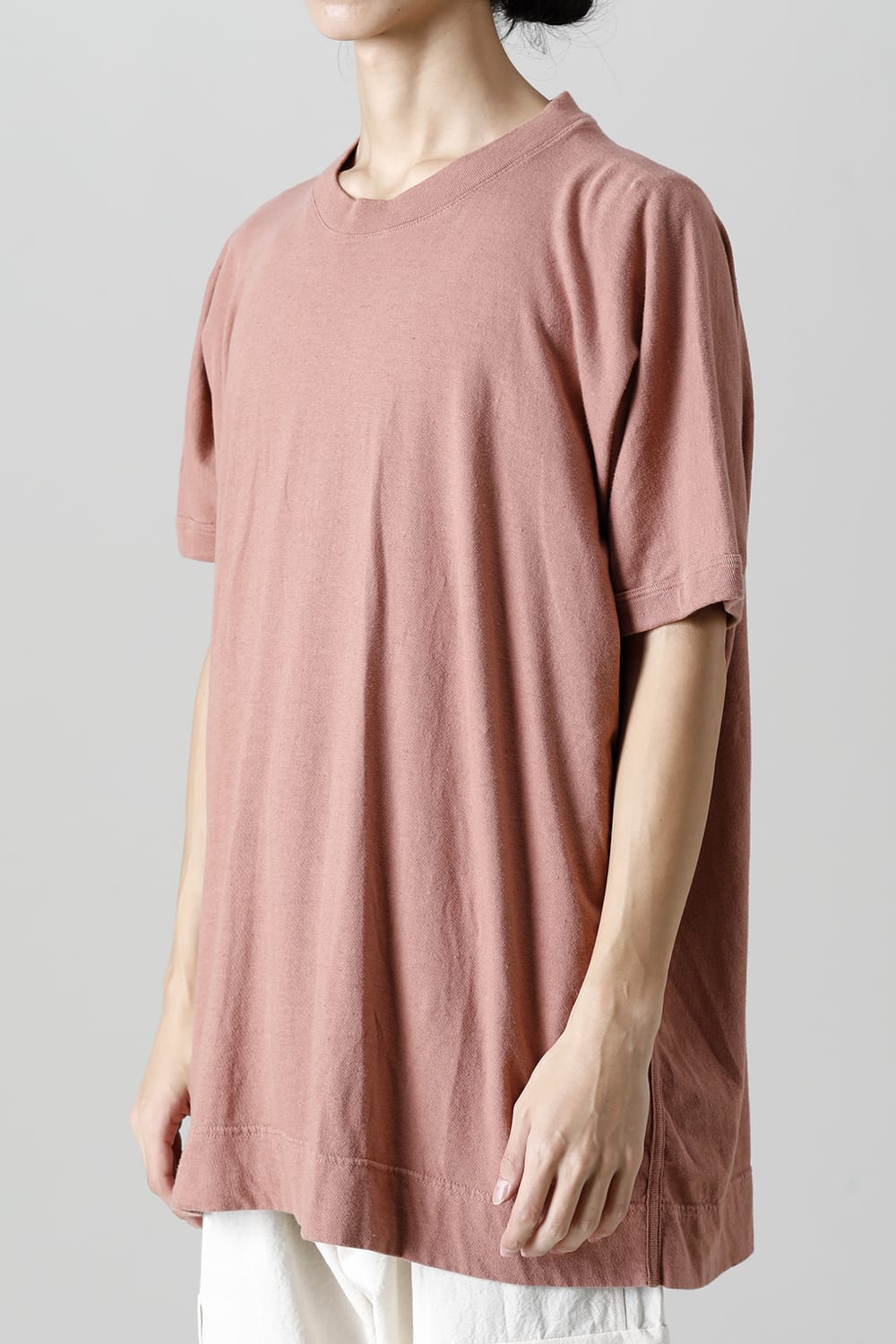 SS TEE Cotton Hemp Jersey OLD PINK