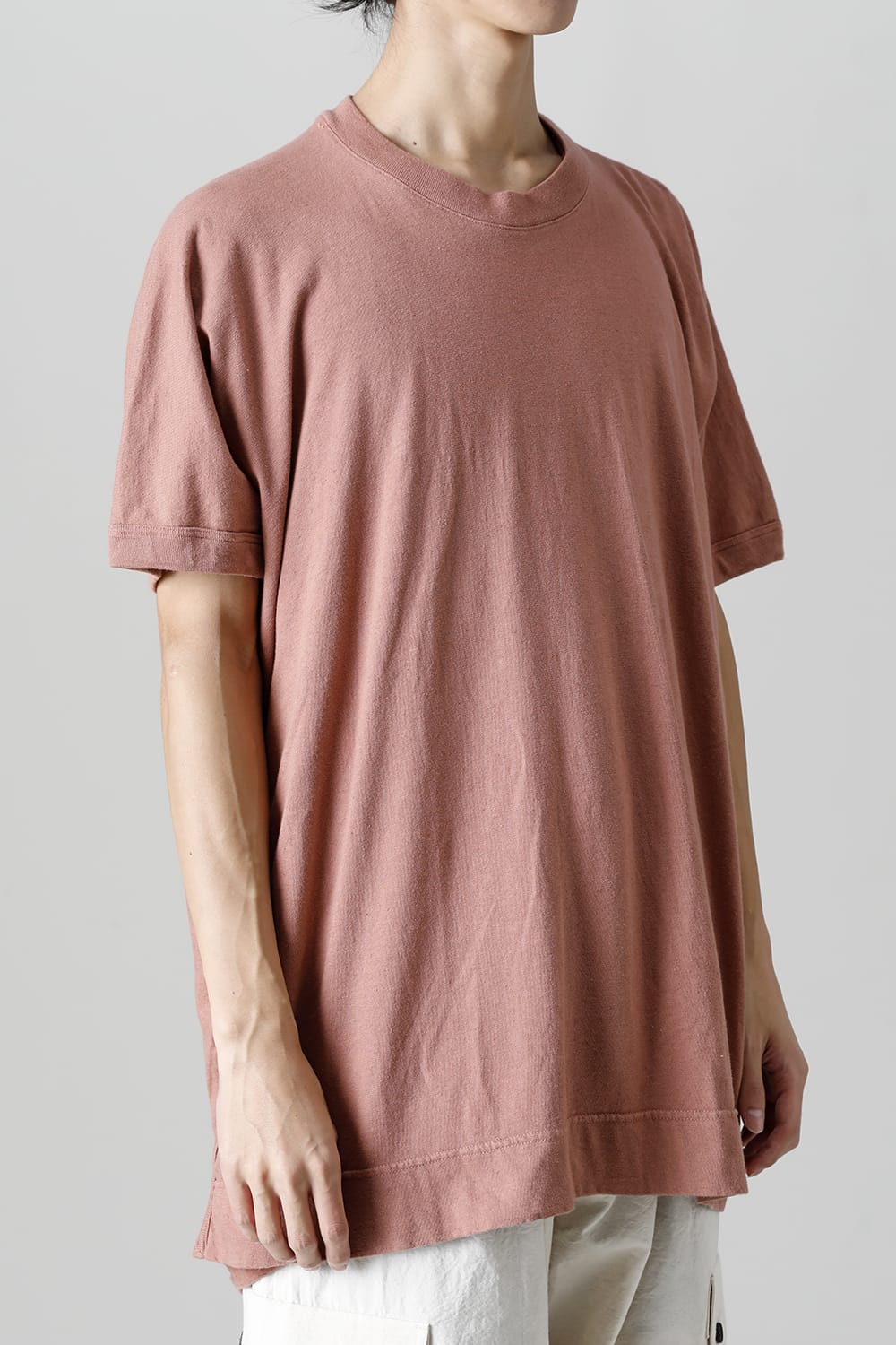 SS TEE Cotton Hemp Jersey OLD PINK