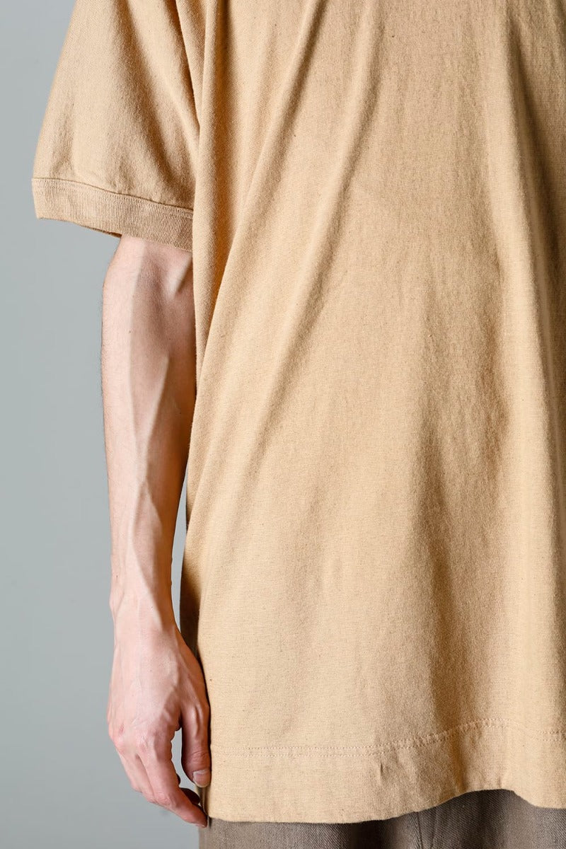 SS TEE Cotton Hemp Jersey YELLOW BEIGE