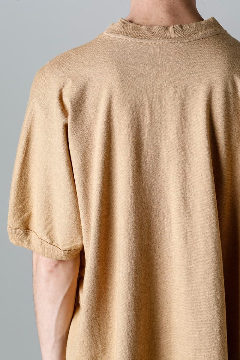 SS TEE Cotton Hemp Jersey YELLOW BEIGE