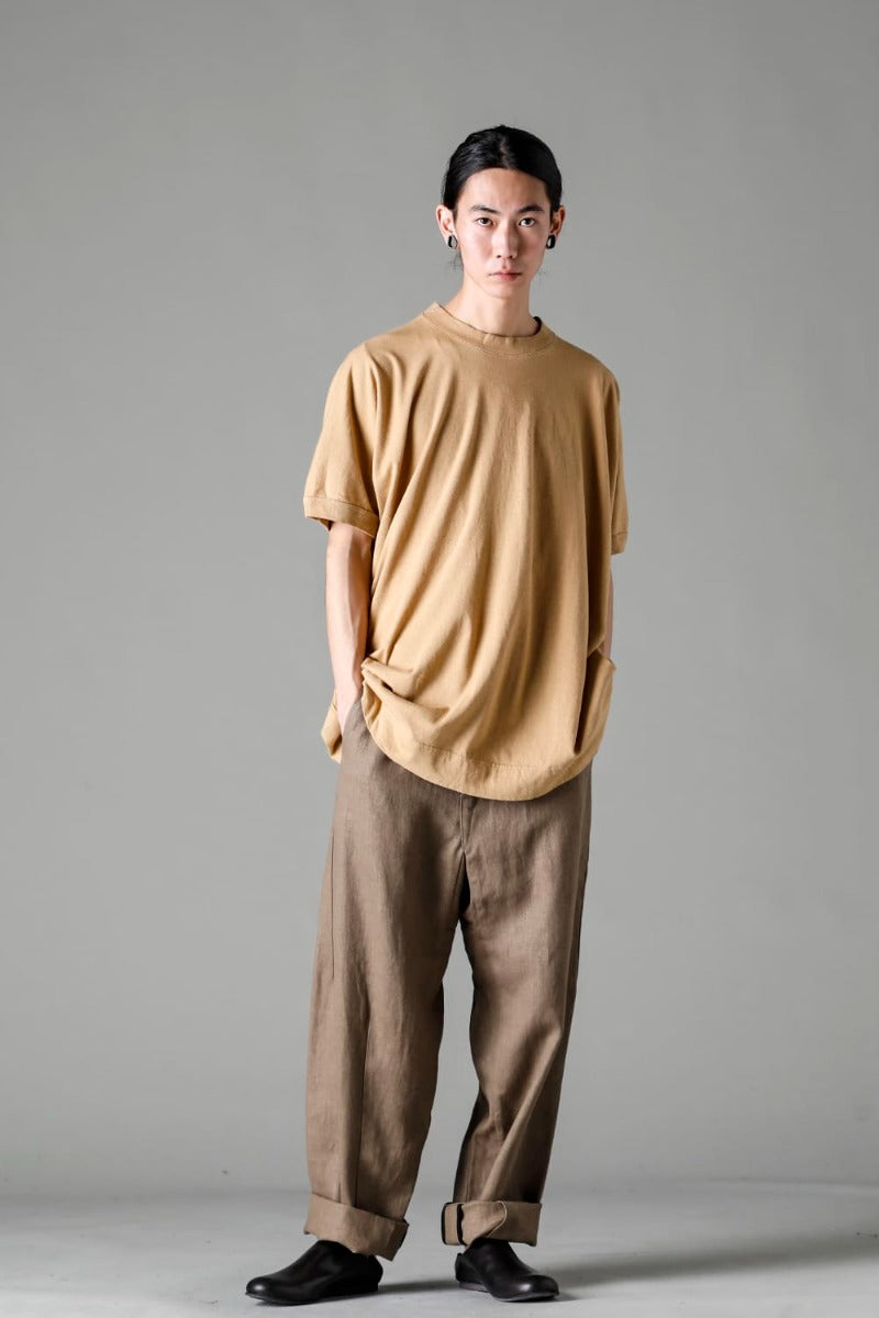 SS TEE Cotton Hemp Jersey YELLOW BEIGE