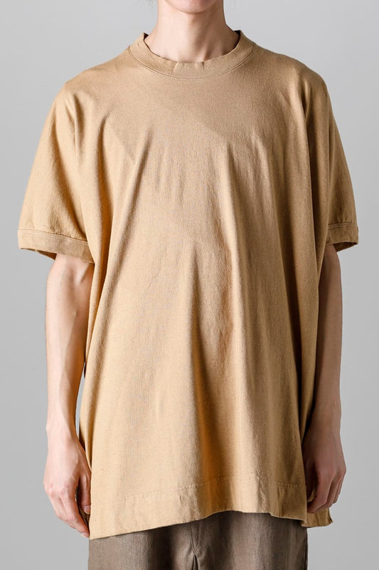 SS TEE Cotton Hemp Jersey YELLOW BEIGE