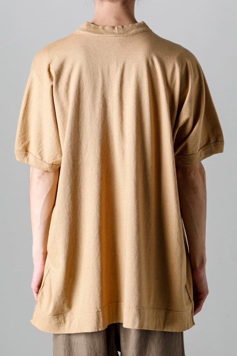 SS TEE Cotton Hemp Jersey YELLOW BEIGE