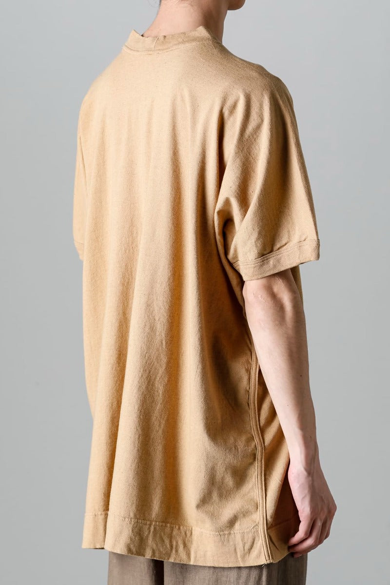 SS TEE Cotton Hemp Jersey YELLOW BEIGE