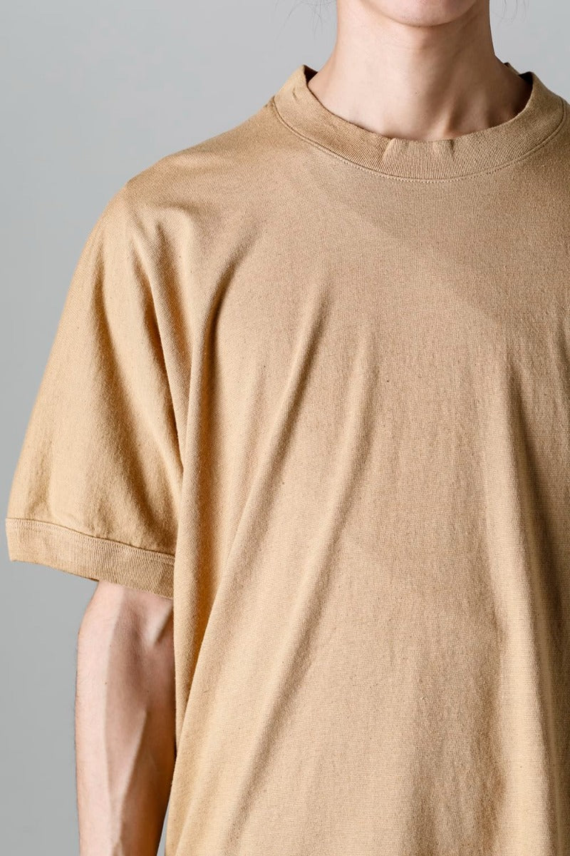 SS TEE Cotton Hemp Jersey YELLOW BEIGE