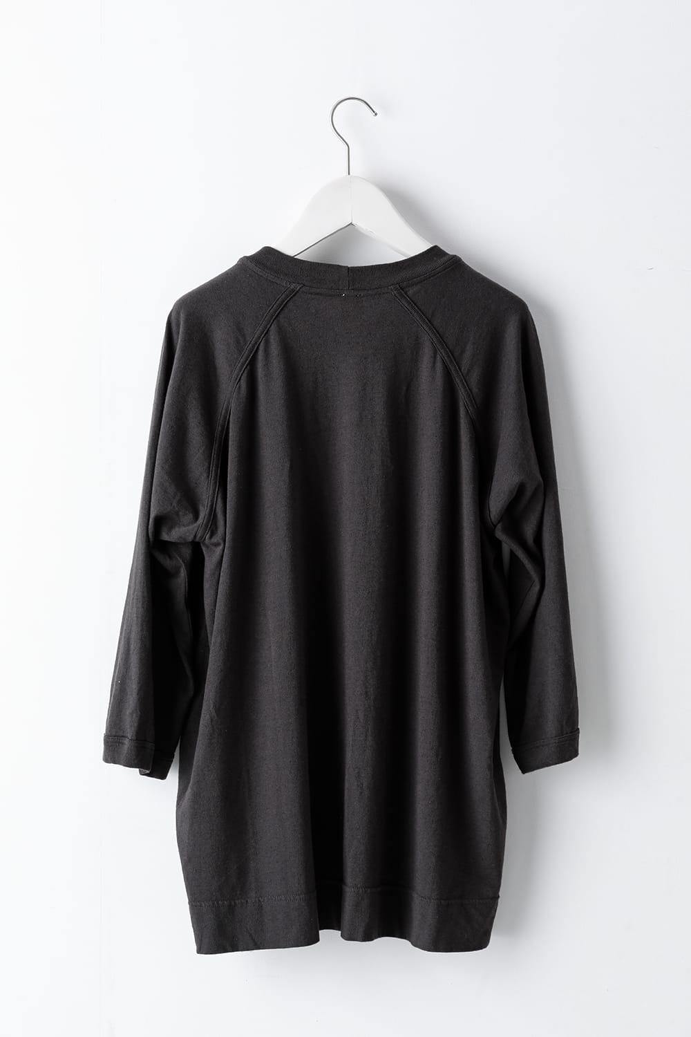 3/4 SLEEVE TEE Cotton Hemp Jersey BLACK